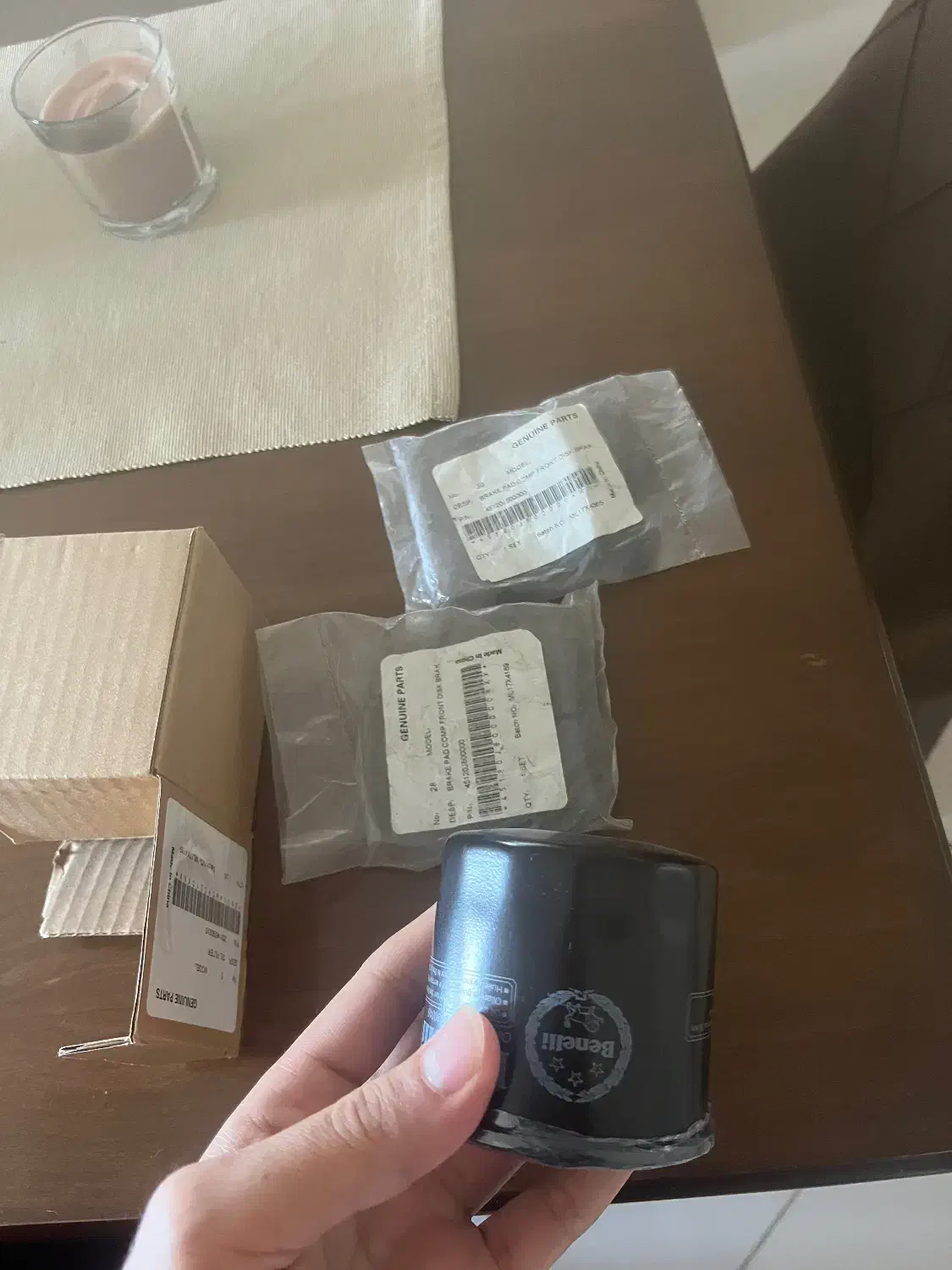 لنت ترمز و فیلتر روغن بنلی جفت|قطعات یدکی و لوازم جانبی|گرگان, |دیوار