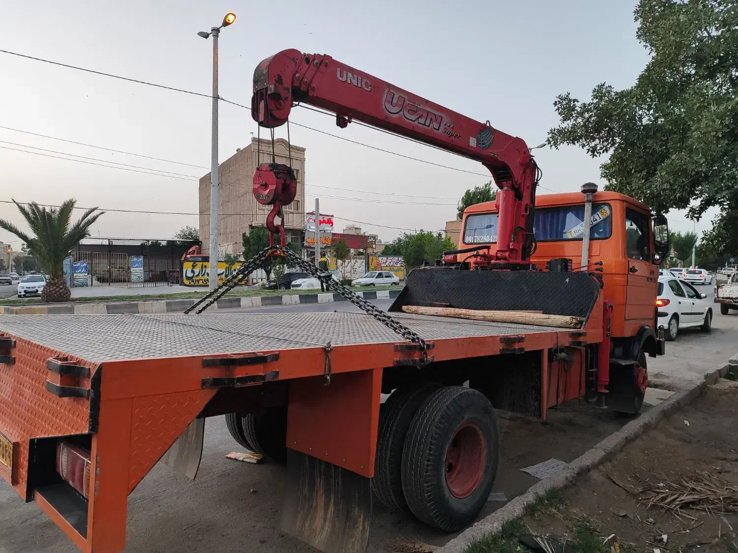 خاور جرثقیل 3 تن و لفتراک|خدمات حمل و نقل|زرقان, |دیوار