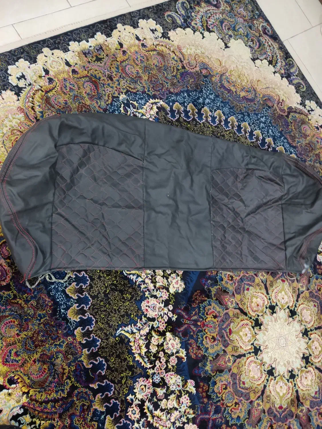 روکش صندلی چرم مشکی قرمز  ال۹۰|قطعات یدکی و لوازم جانبی|اندیشه, اندیشه فاز ۲|دیوار