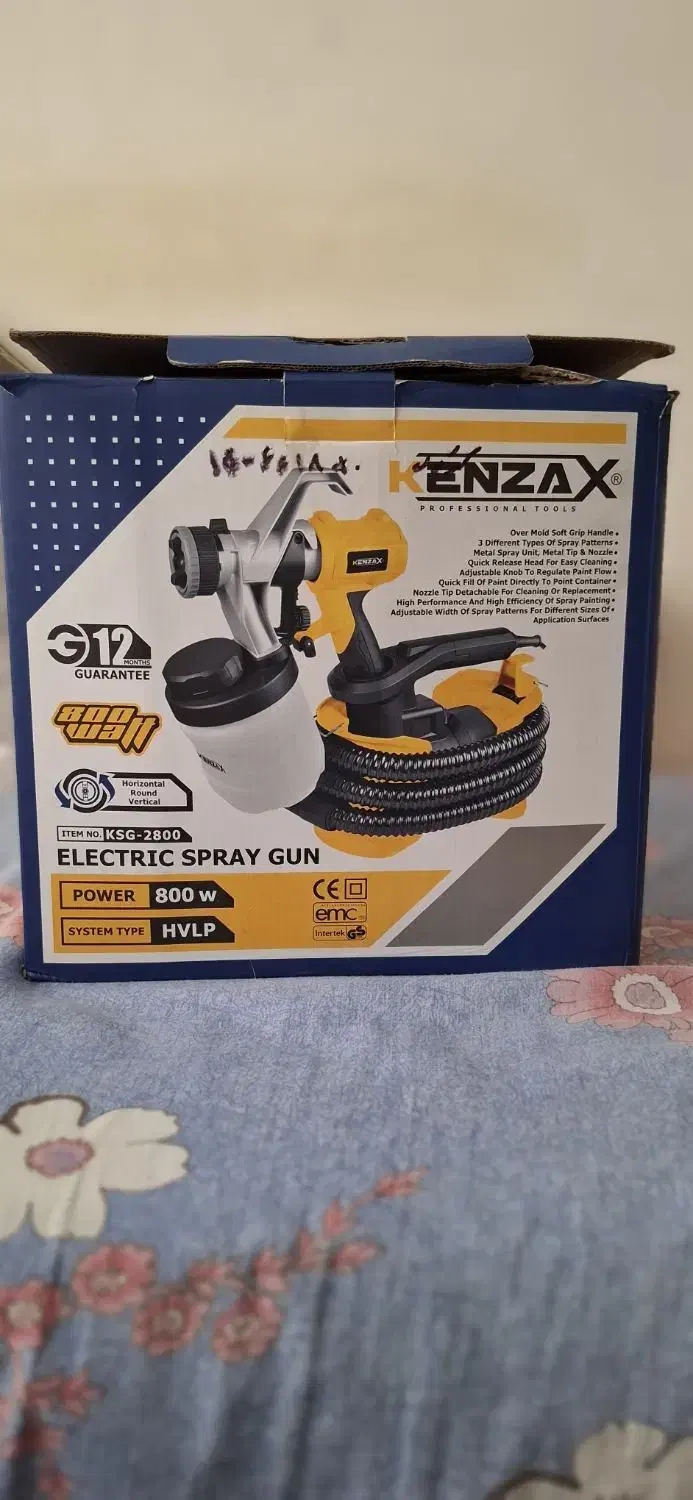 رنگ پاش(پیستوله)برقی کنزاکس|ابزارآلات|ملارد, |دیوار