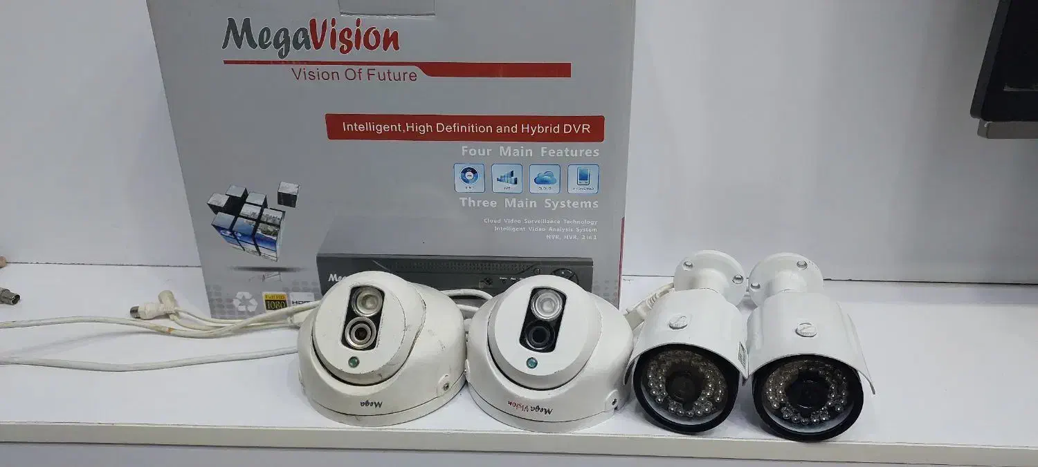 دوربین مداربسته و dvr کارکرده/دست دوم تمیز|دوربین مداربسته|قم, کلهری|دیوار