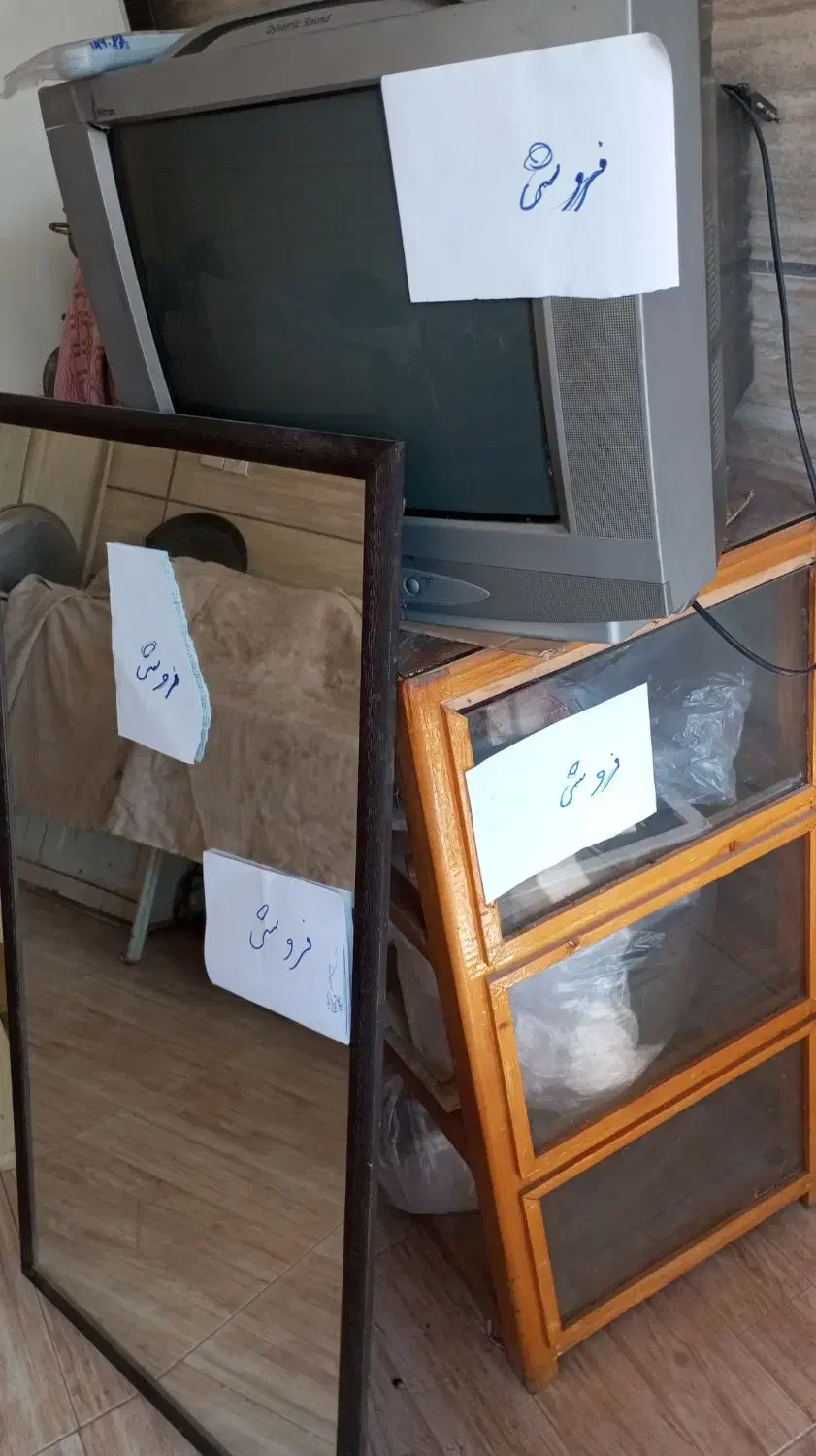 تلویزیون آینه ویترین چوبی|فروشگاه و مغازه|گنبد کاووس, |دیوار