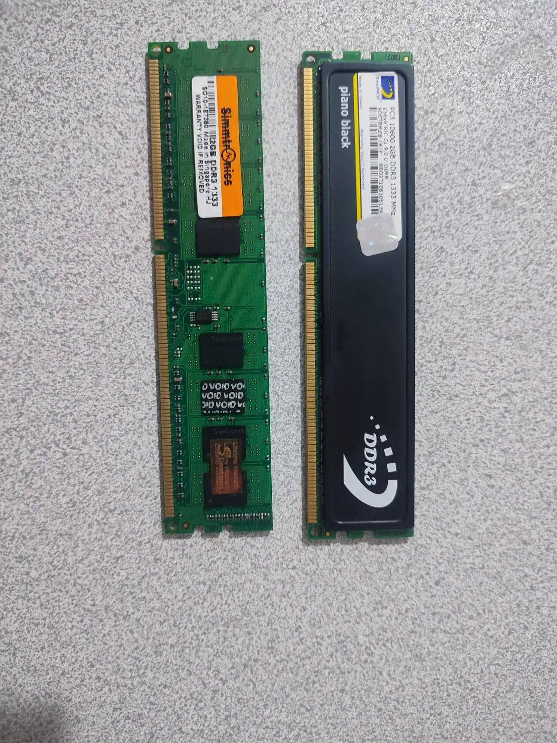 2عدد رم ۲گیگddr3|قطعات و لوازم جانبی رایانه|قزوین, |دیوار