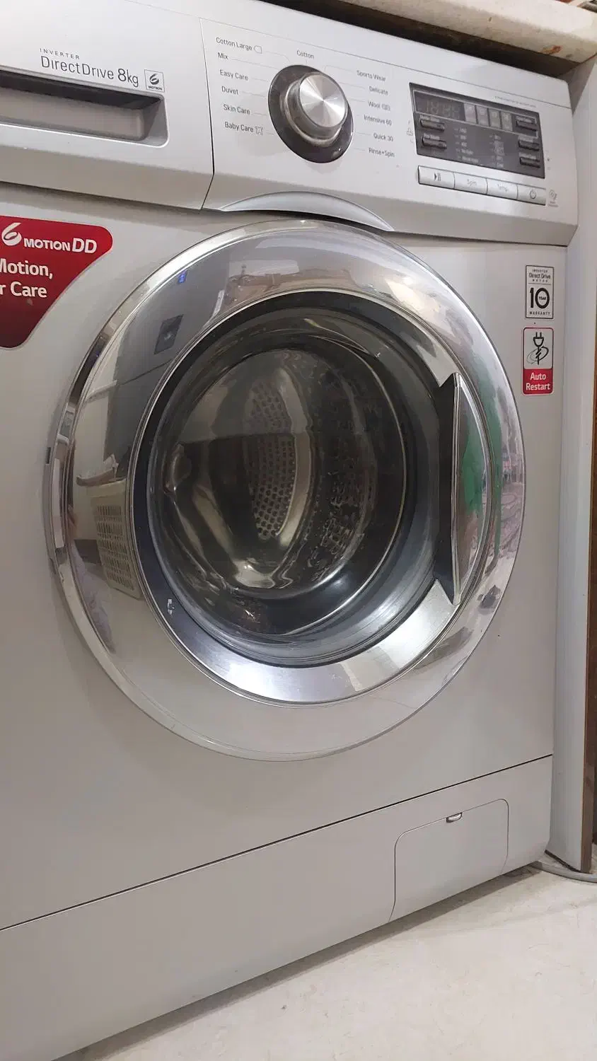 ماشین لباسشویی الجی8کیلویی|ماشین لباسشویی و خشککن لباس|رودهن, |دیوار