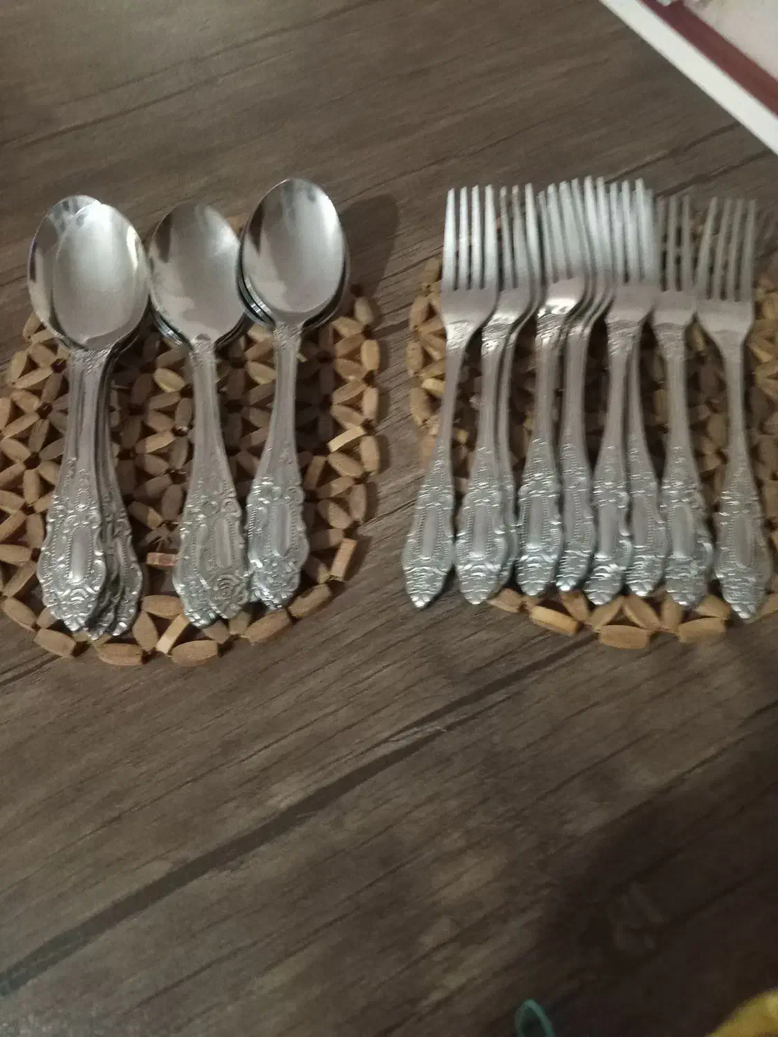 قاشق وچنگال ۱۲ عدد|ظروف سرو و پذیرایی|محمدیه-قزوین, |دیوار