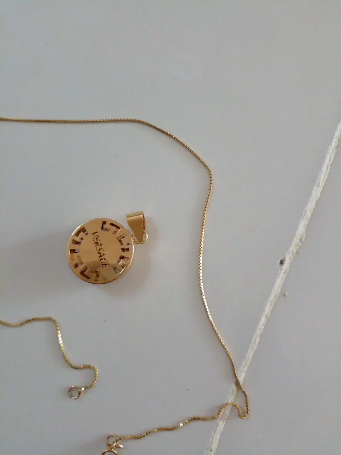 پلاک زنجیر ورساچ طلا|جواهرات|کرمانشاه, |دیوار