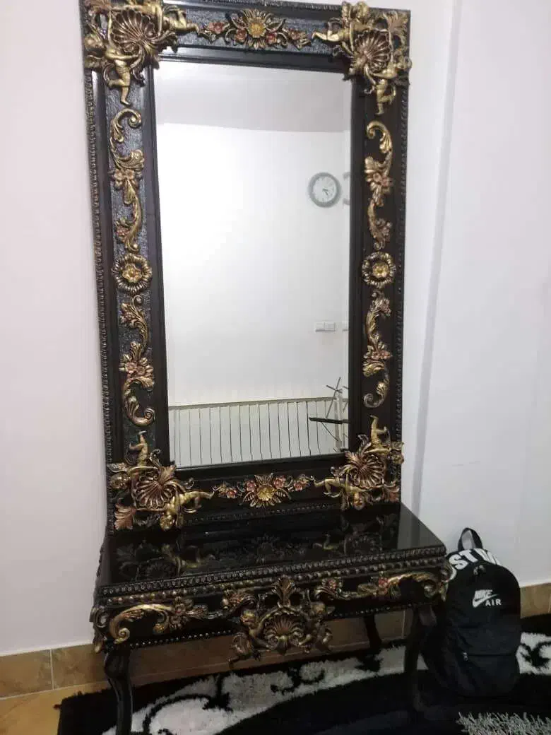 میزکفش و آینه کنسول|بوفه، ویترین، کنسول|مهاباد (آذربایجان غربی), |دیوار