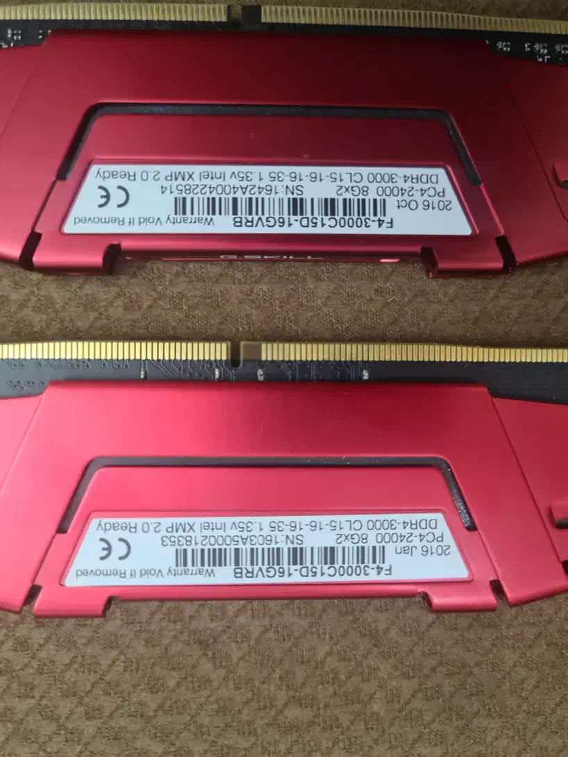 رم DDR4 RIPJAWS  دو عدد ۸گیگ|قطعات و لوازم جانبی رایانه|تهران, ائمه اطهار|دیوار