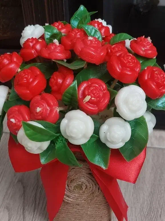 گل شمع وربان|صنایع دستی و سایر لوازم تزئینی|شیراز, تحویلی|دیوار