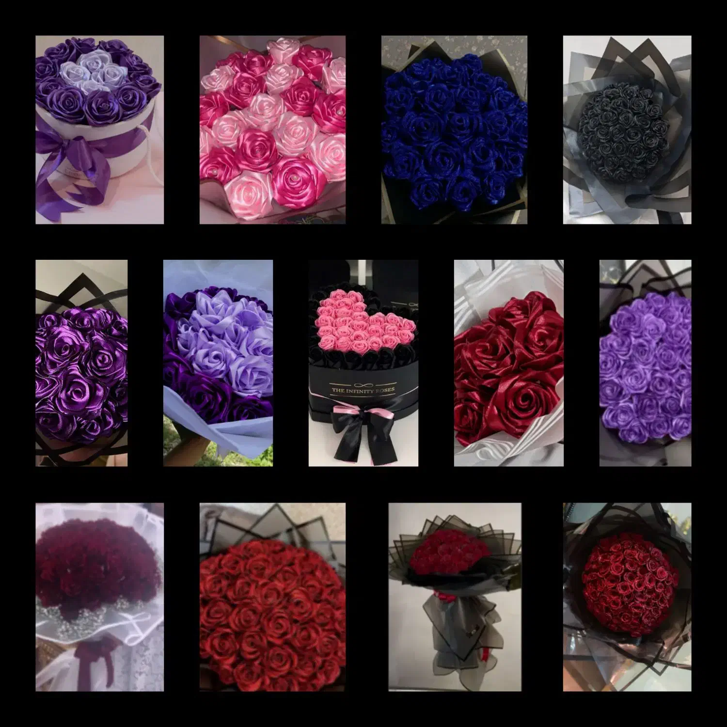 دسته گل روبانی شیک برای کادو.|گل مصنوعی|قزوین, |دیوار