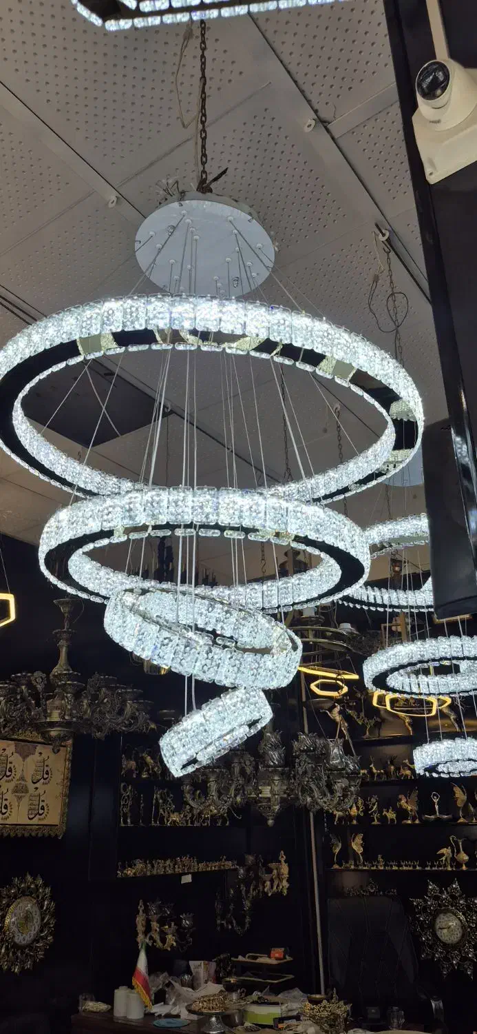 لوسترهای کریستالی وارداتی|لوستر و چراغ آویز|یزد, |دیوار