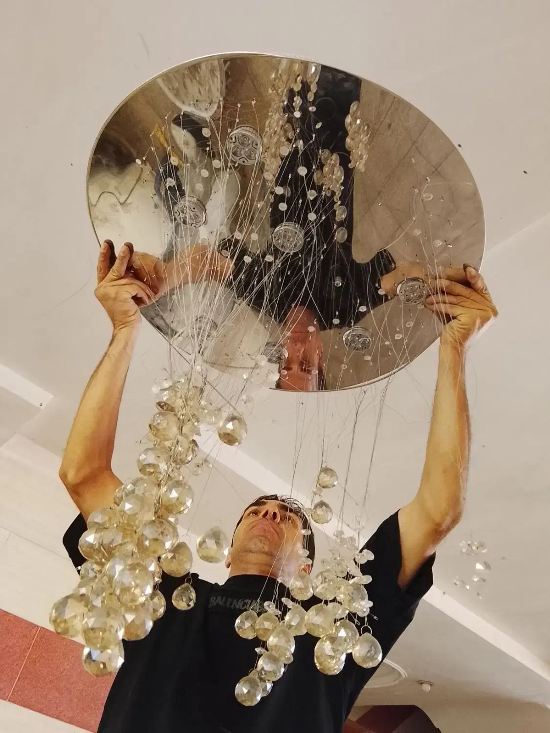 لوستر LiD کریستالی|لوستر و چراغ آویز|تهران, بهداشت|دیوار