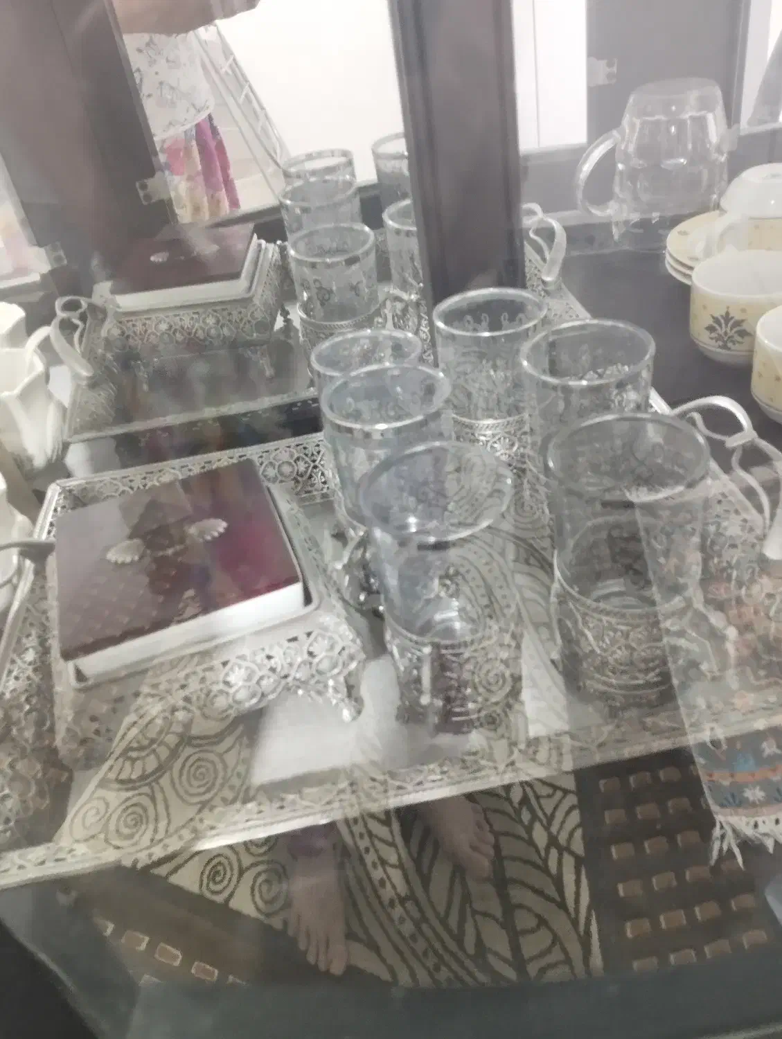 چایی. خوری. سیلور. ترک|ظروف سرو و پذیرایی|کرج, حسن آباد|دیوار