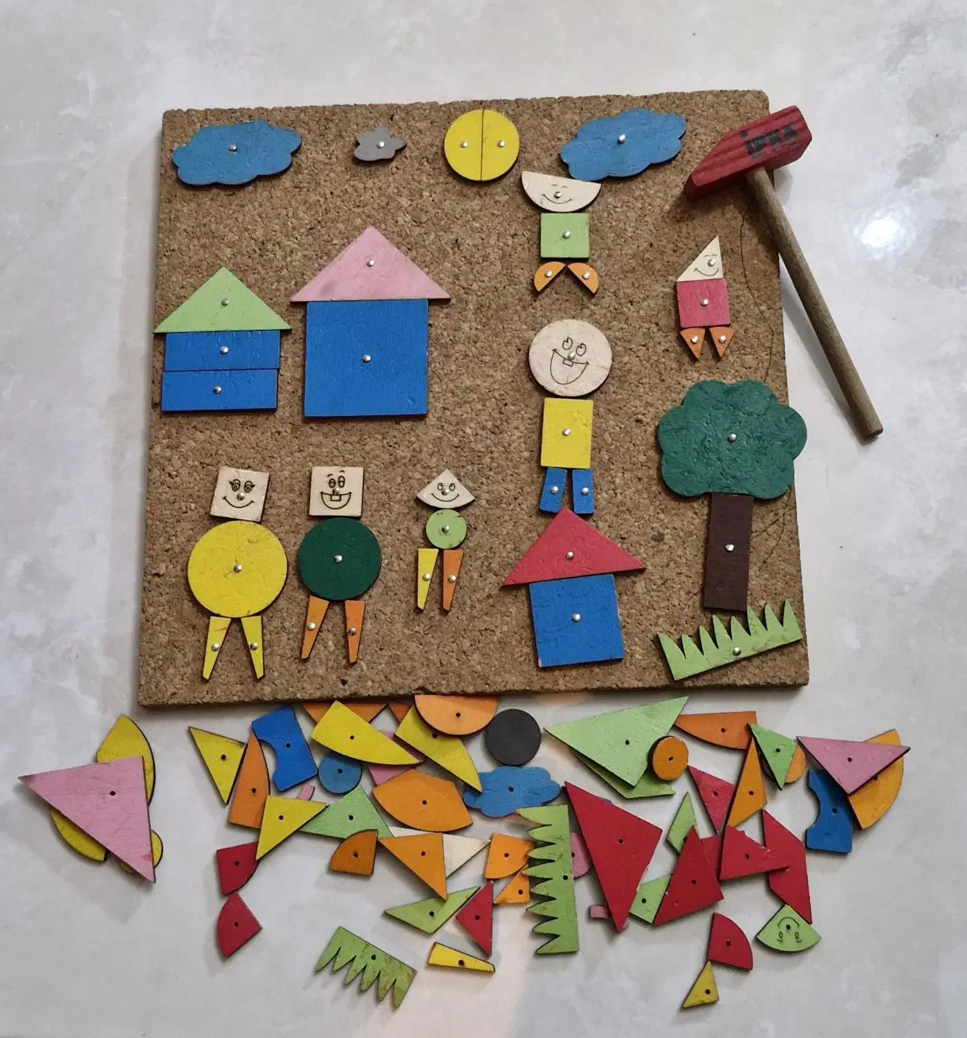 میخ و تخته تنگرام|اسباببازی|قم, الغدیر|دیوار