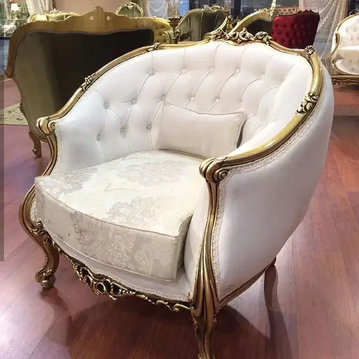 مبلمان کلاسیک راحتی زمرد لگنی چوب گردو رنگبندی|مبلمان خانگی و میز عسلی|چهاردانگه (تهران), |دیوار