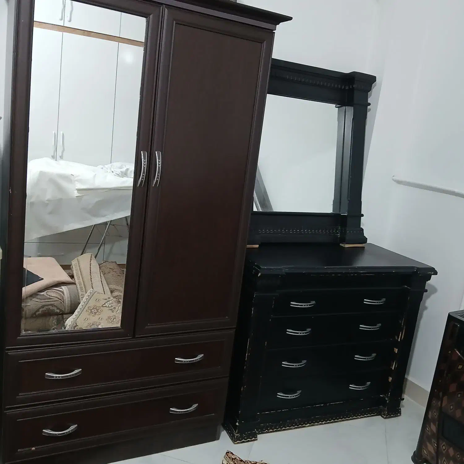 کمد لباس وآینه دراور|جاکفشی، کمد، دراور|نیشابور, کلاغان|دیوار