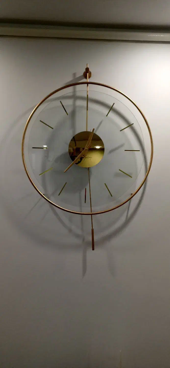 ساعت دیواری فلزی رنگ ثابت ، سفارشی ، کاملن سالم|ساعت دیواری و تزئینی|گرگان, |دیوار