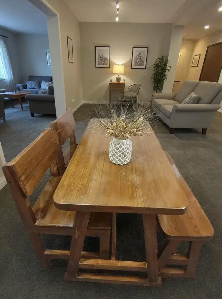 میزو صندلی تمام چوب کافه رستوران|میز و صندلی غذاخوری|شیراز, سلطان آباد|دیوار