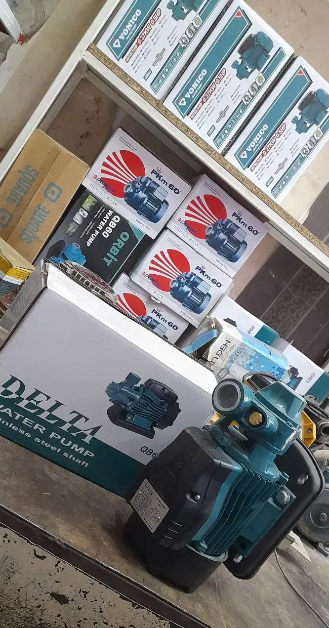 پمپ آب نیم اسب بخار دلتا شفت استیل|مصالح و تجهیزات ساختمان|خرمشهر, |دیوار