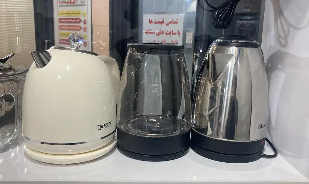 کتری برقی شیشه ای|سماور، چایساز، قهوهساز|کاشان, فاز ۲ ناجی آباد|دیوار