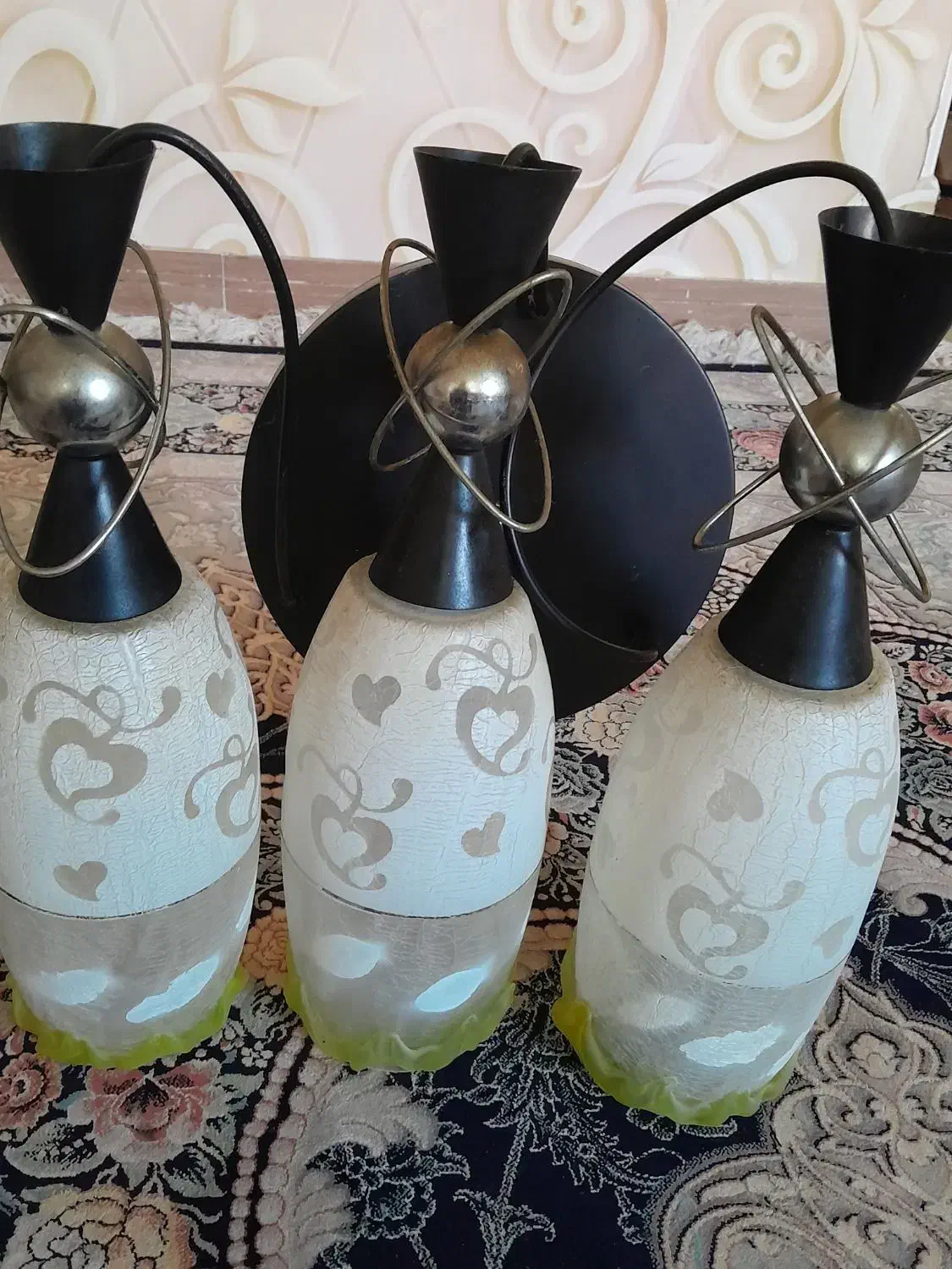 لوستر|لوستر و چراغ آویز|آستانه اشرفیه, |دیوار