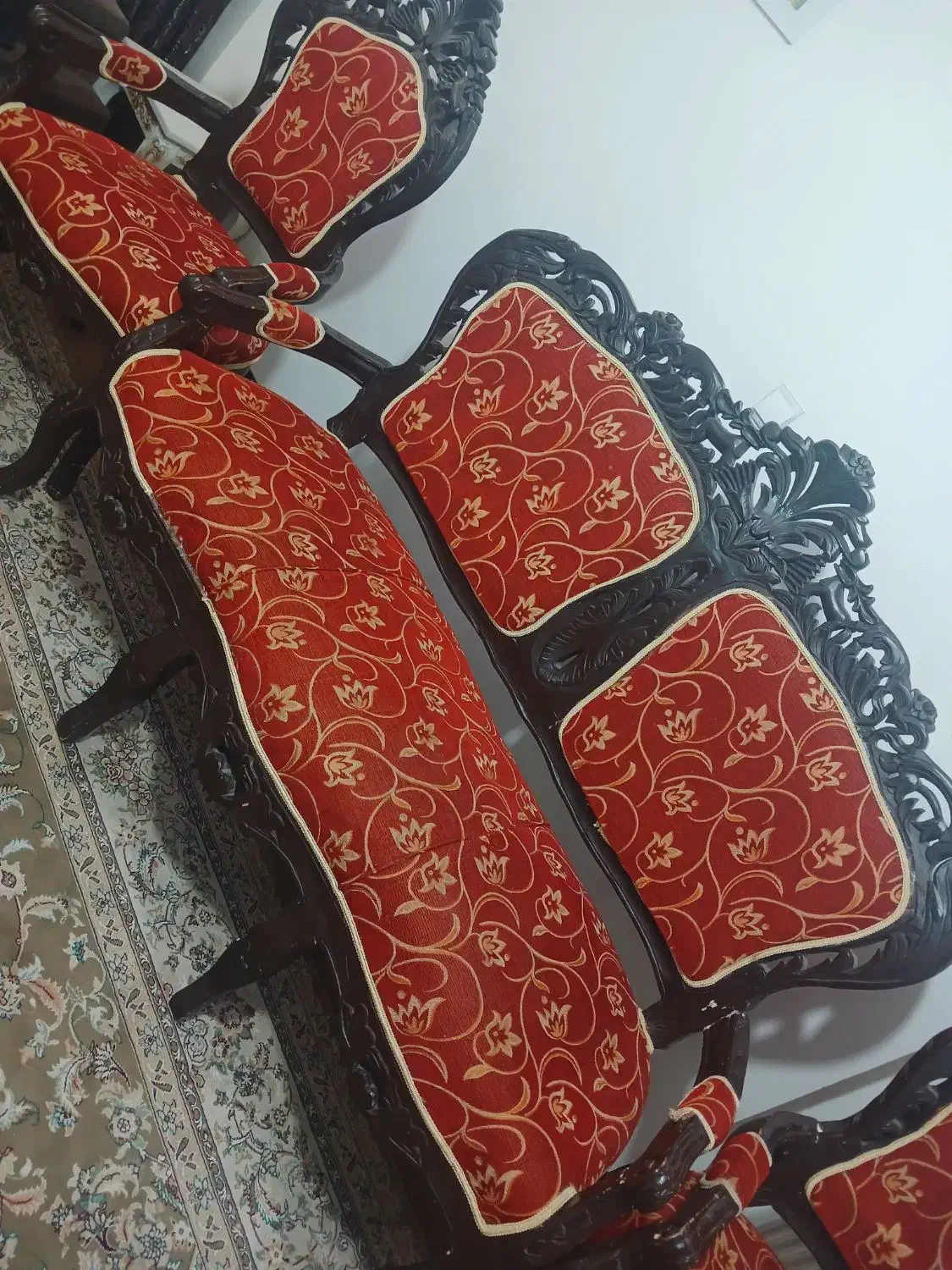 مبل چوبی|مبلمان خانگی و میز عسلی|فولادشهر, مسکن مهر فولادشهر|دیوار