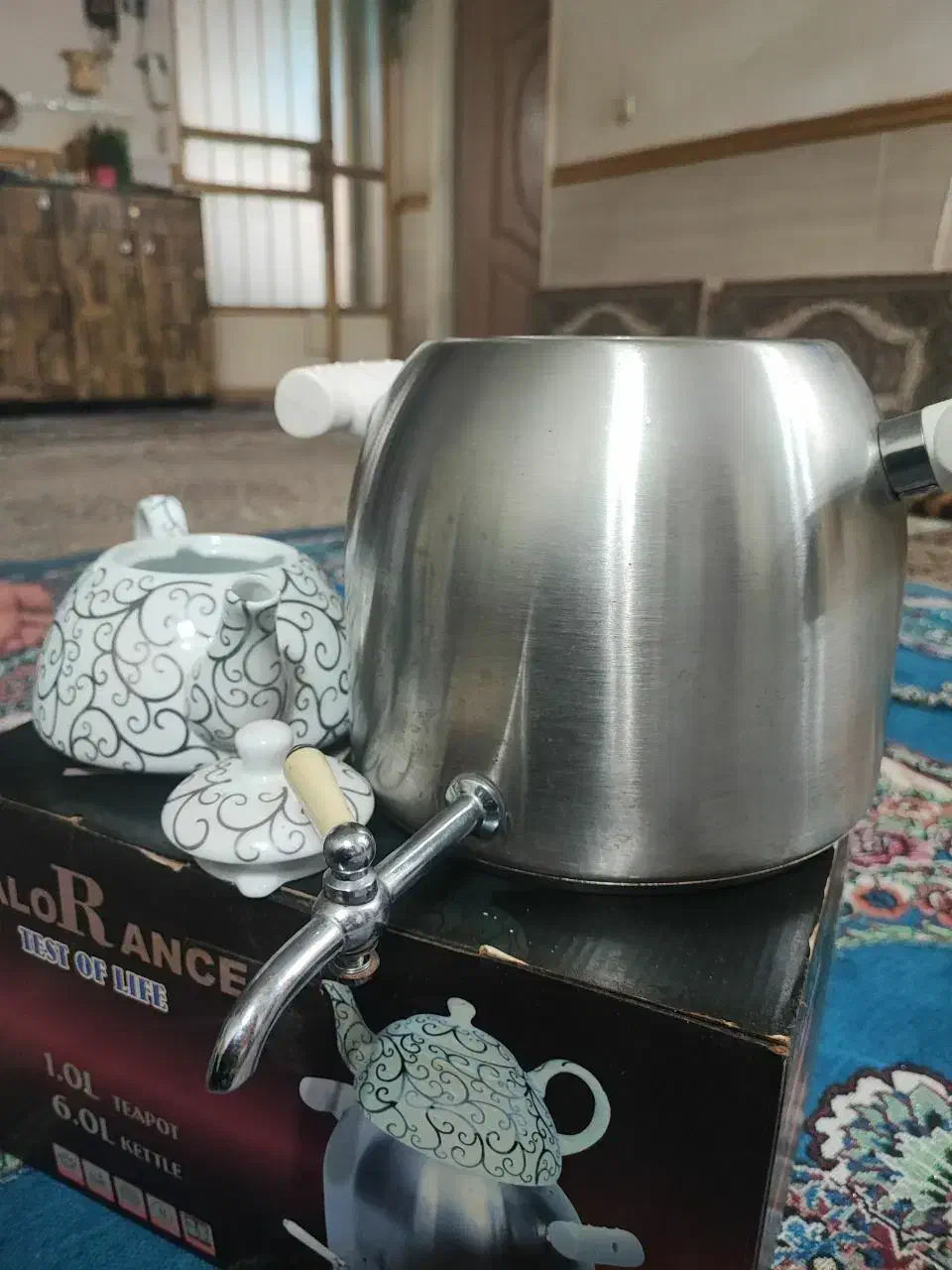 کتری قوری استیل|قوری، کتری، قهوه‌ساز دستی|آبادان, |دیوار