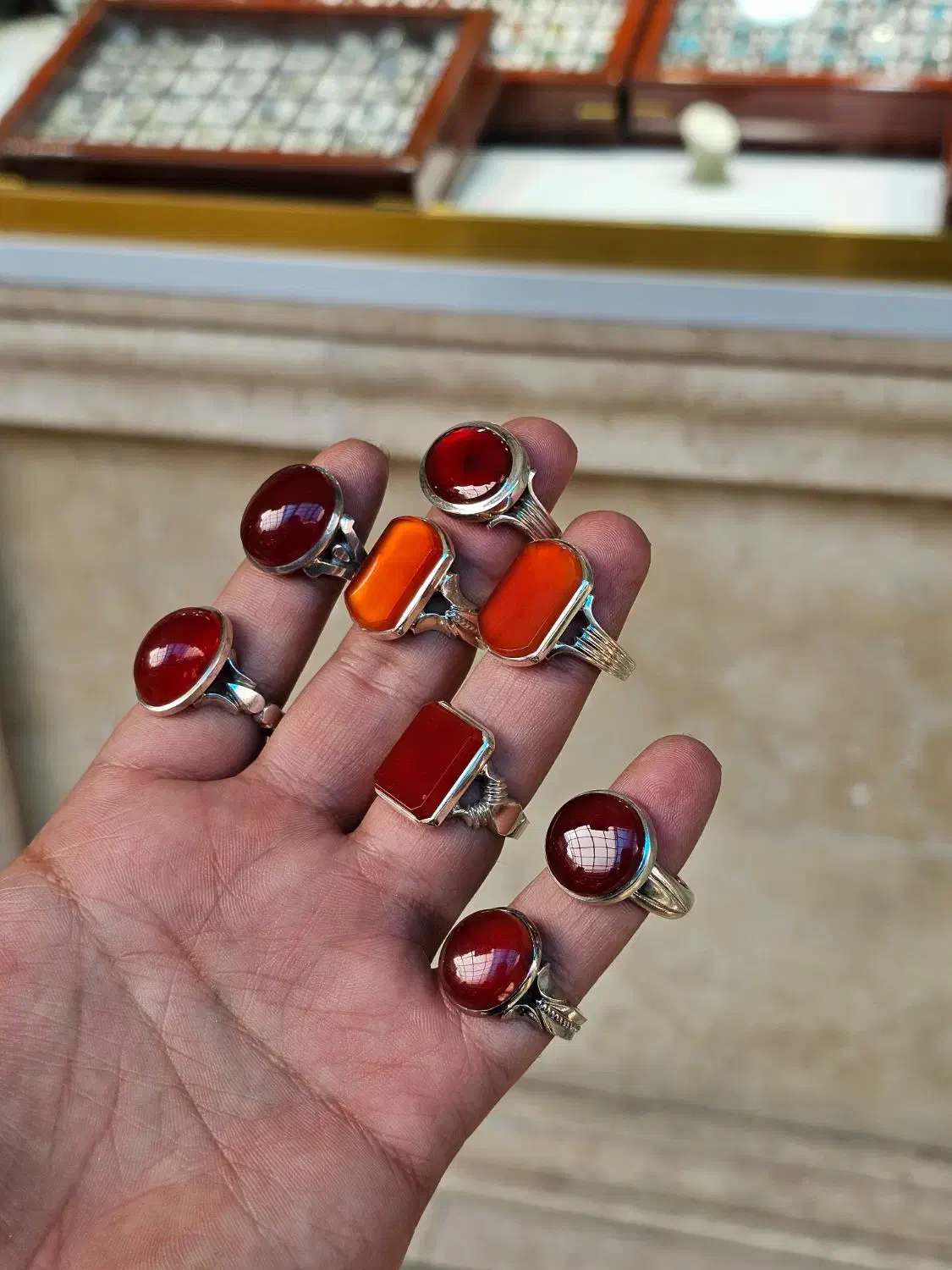 انگشتر عقیق یمن سرخ موجود|بدلیجات|قم, ارم|دیوار