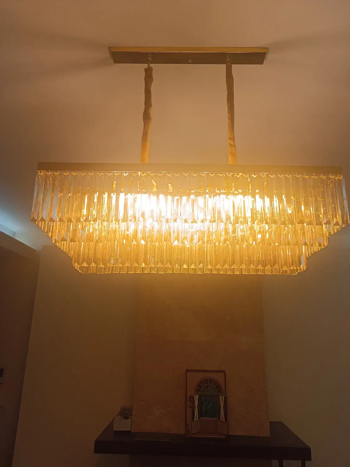 لوستر طلایی|لوستر و چراغ آویز|تهران, ونک|دیوار