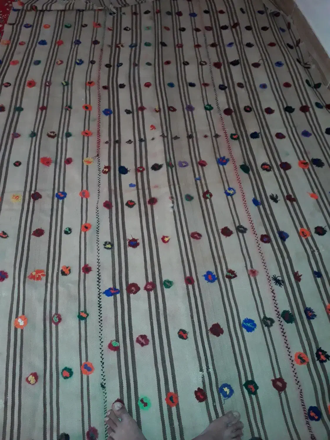 گلیم دستی قدیمی|گلیم، جاجیم، گبه|نوده انقلاب, |دیوار