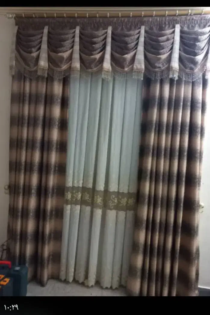 دوعدد پرده درحدنو۲۵۰۰۰۰۰تومان|پرده، رانر، رومیزی|بوشهر, |دیوار