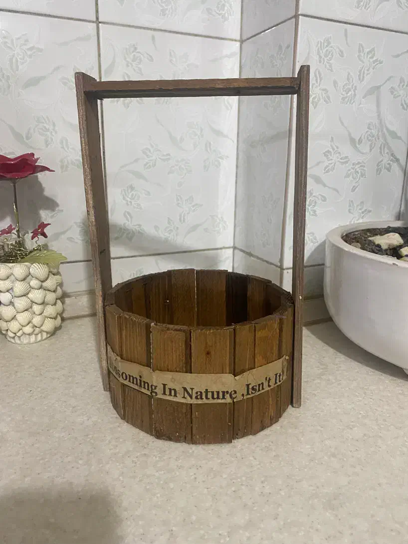 سبد چوبی تزئینی نو|صنایع دستی و سایر لوازم تزئینی|تهران, بازار|دیوار