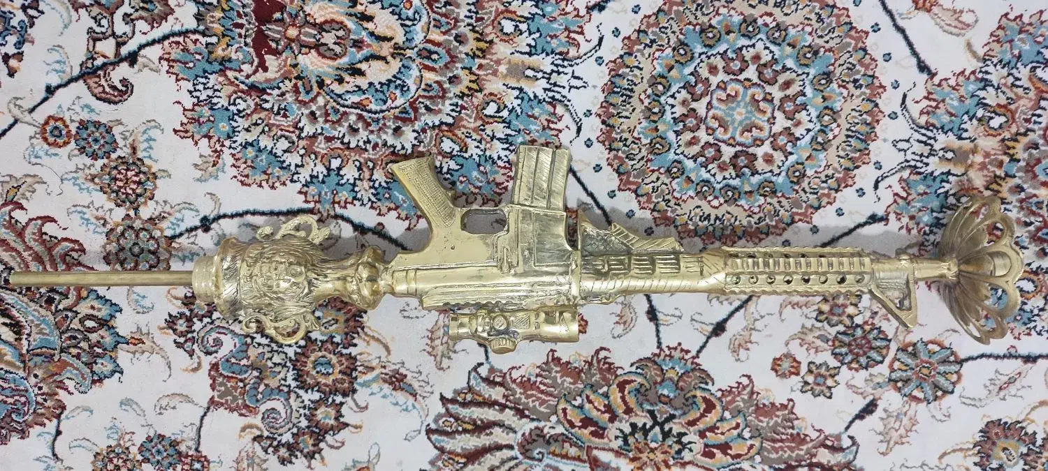 قلیان برنز|کلکسیون اشیاء عتیقه|کرمانشاه, |دیوار