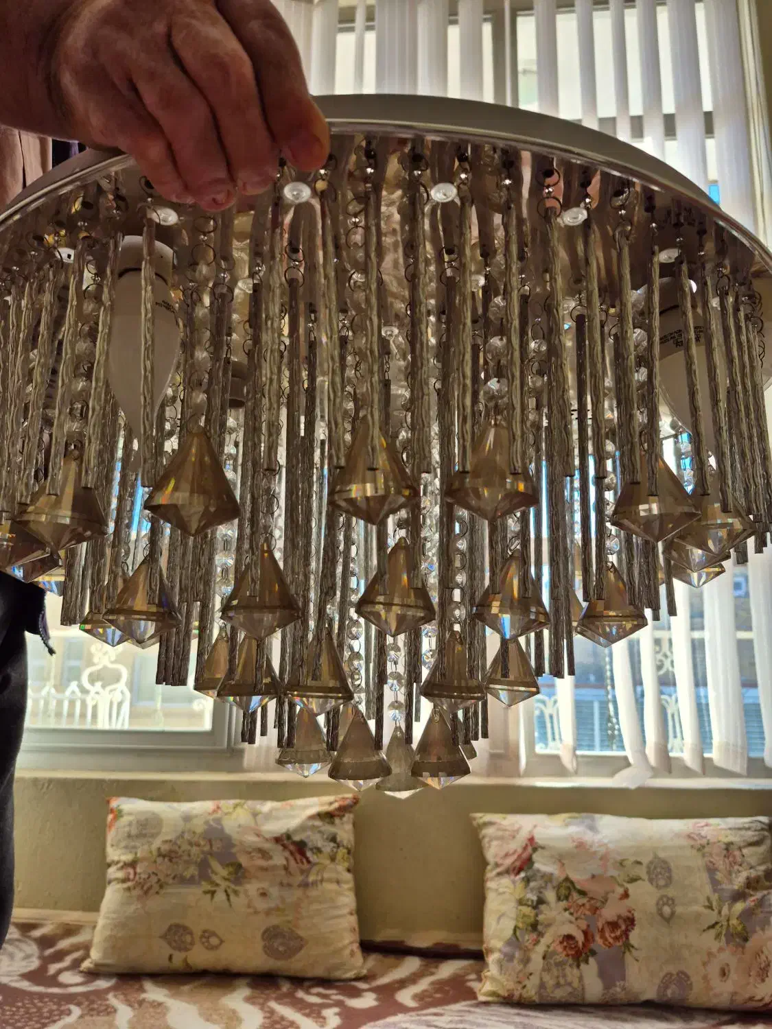 ۴ عدد لوستر|لوستر و چراغ آویز|اهر, |دیوار