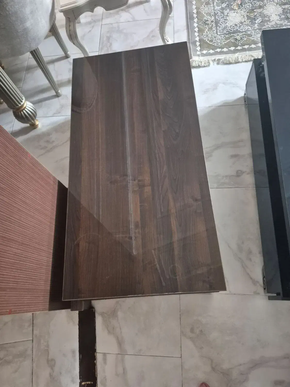 میز جلومبلی ۳ عدد مشکی و قهوه ای  هر کدام ۲ تومن|مبلمان خانگی و میز عسلی|قائم‌شهر, |دیوار