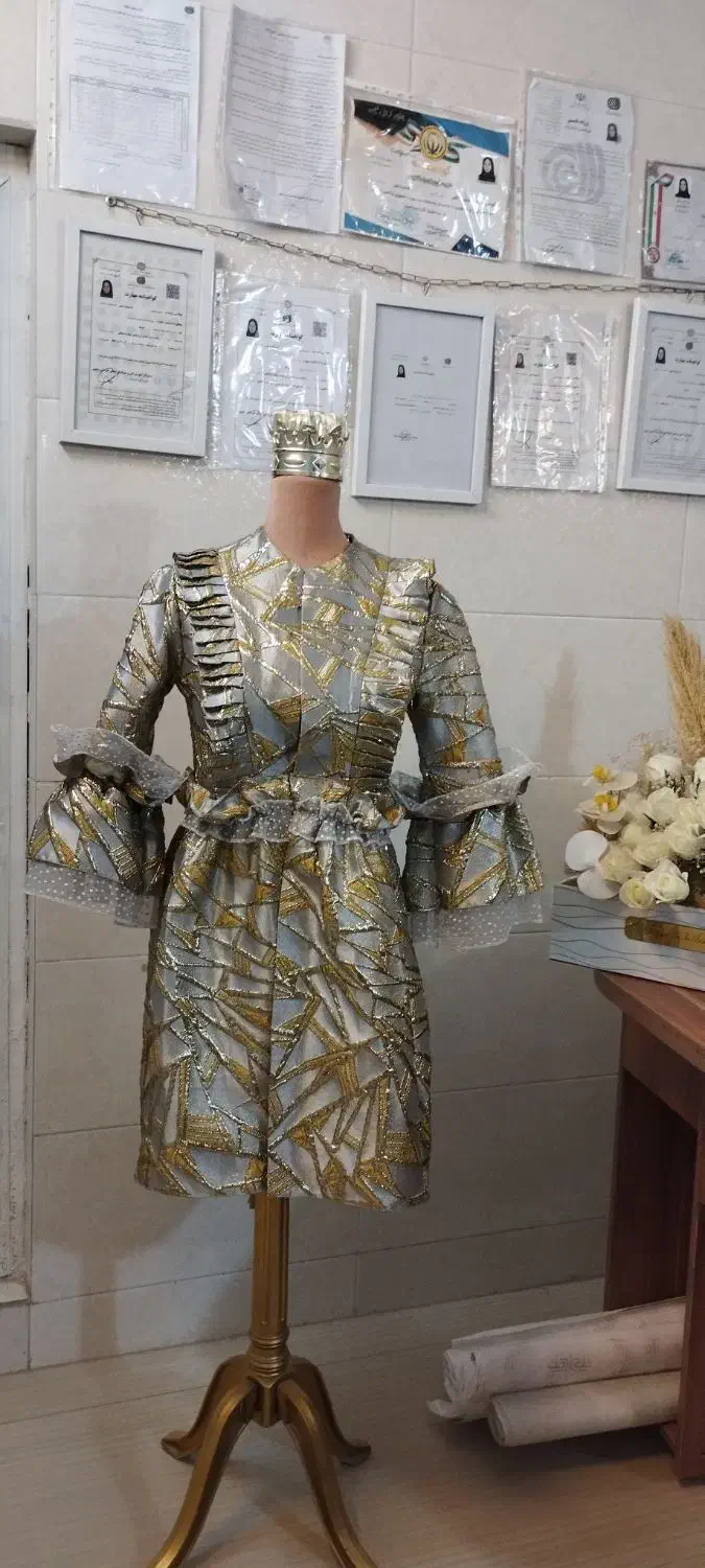 مانتو مجلسی پارچه ژاکارد اصل|لباس|نیشابور, شهید بهشتی|دیوار