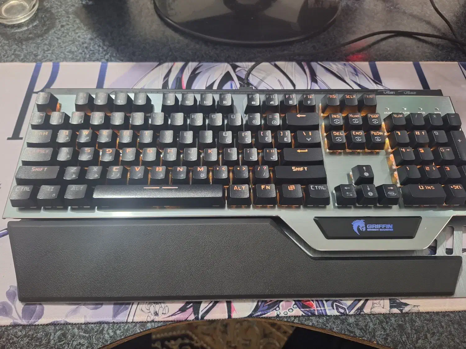 کیبورد گیمینگ مکانیکال گرین GK803-RGB|قطعات و لوازم جانبی رایانه|امیدیه, |دیوار