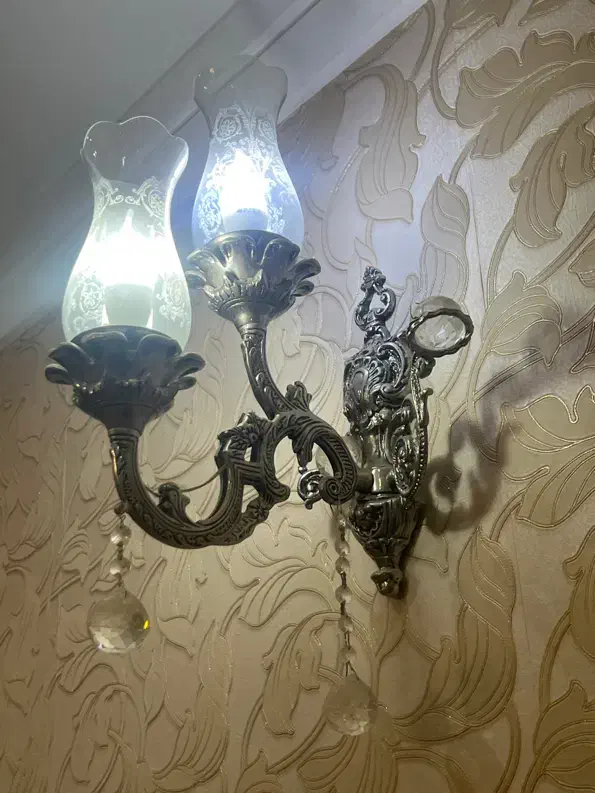 لوستر ۶ شاخه دوتایی|لوستر و چراغ آویز|مشهد, هفت تیر (حافظ)|دیوار