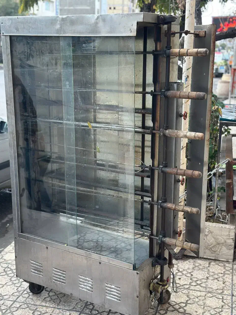 دستگاه مرغ بریان ۶سیخه و سرخ کن برقی|کافیشاپ و رستوران|مرند, |دیوار