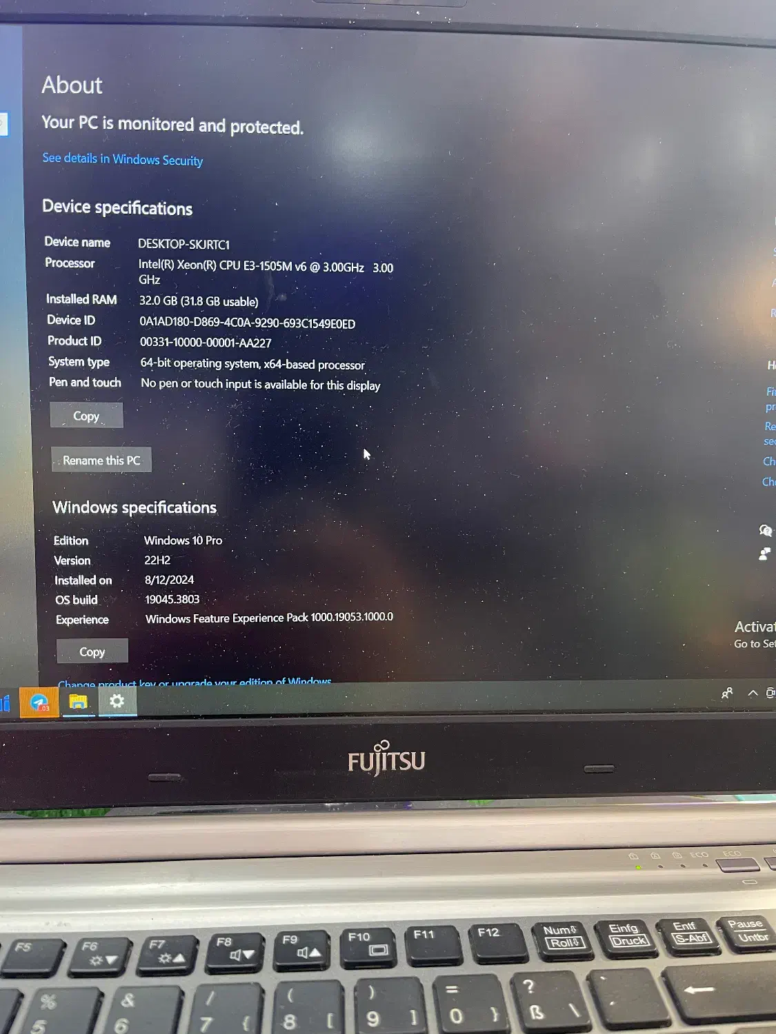 لپتاپ فوجیتسو در حد نو|رایانه همراه|قائمشهر, |دیوار