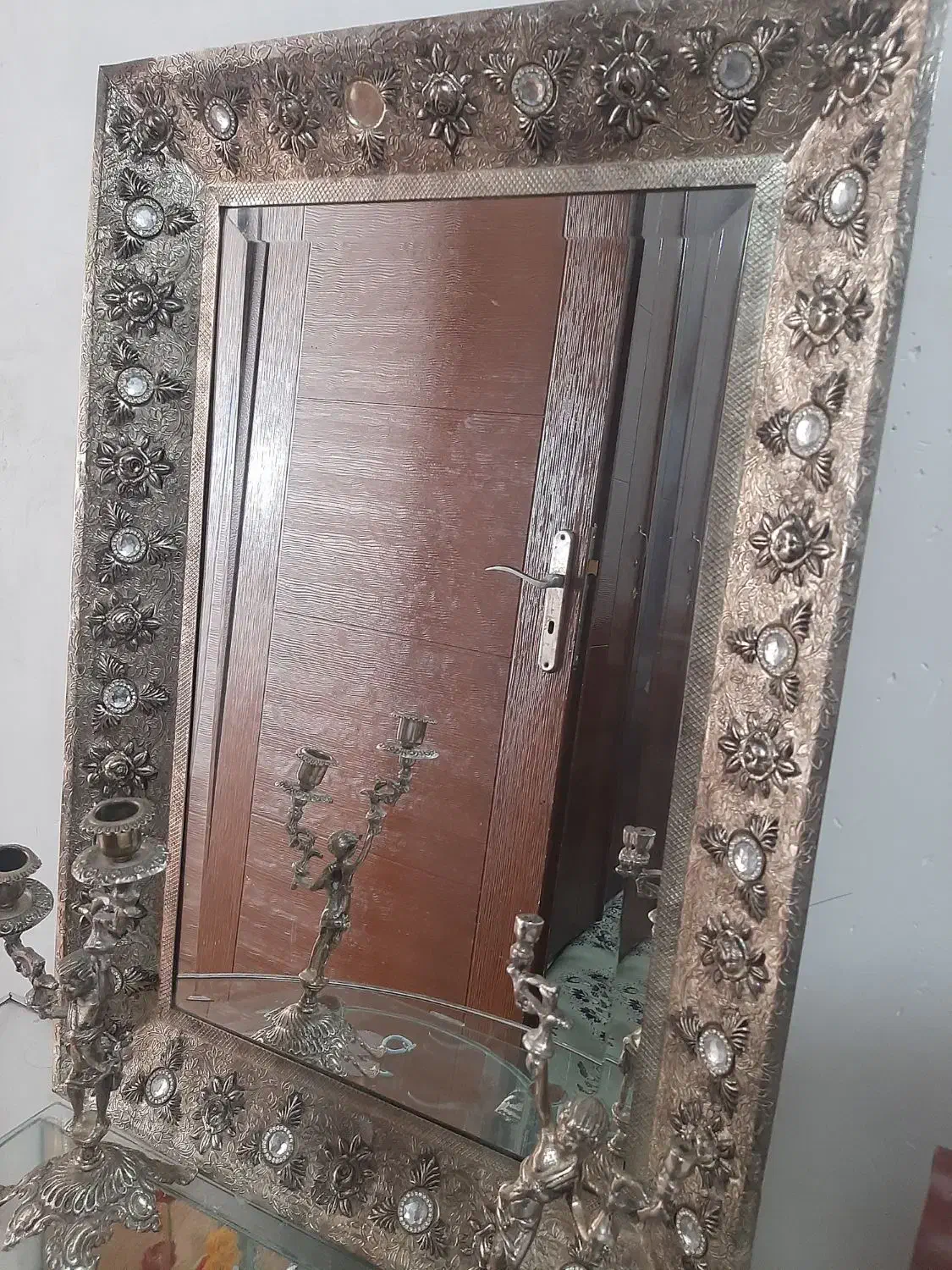 آیینه وشمعدان|آینه|زنجان, |دیوار