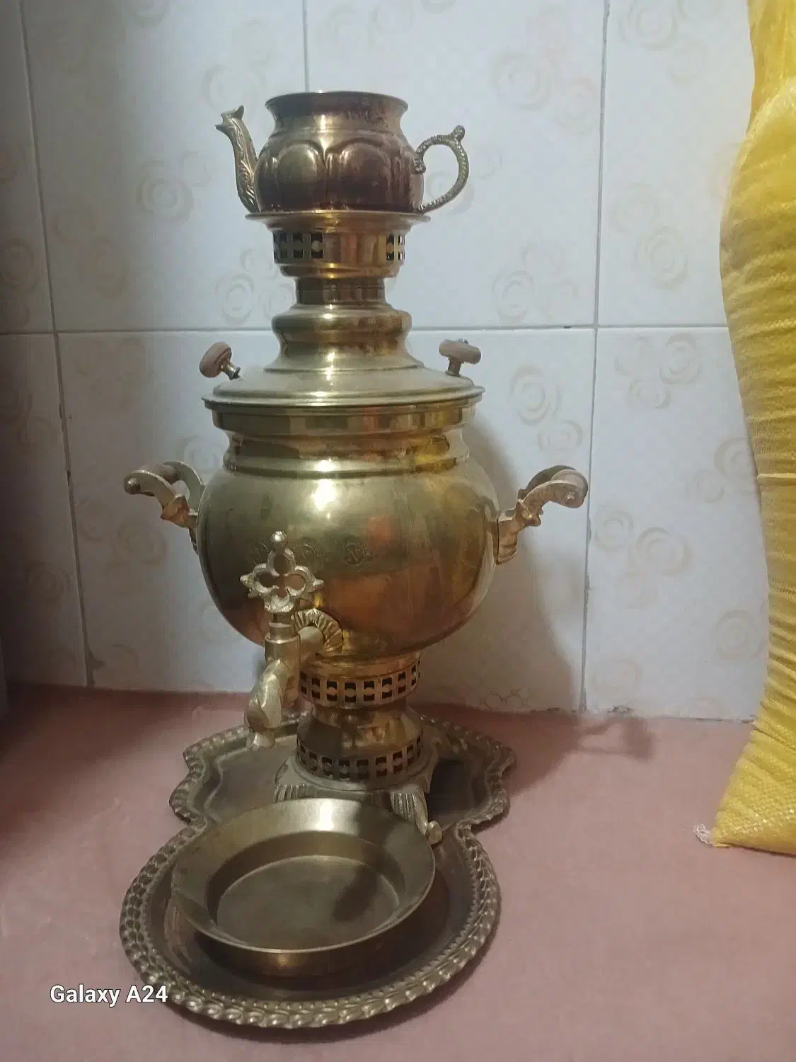 سماور ذغالی اصل تبریز ۸ لیتری نو|سماور، چایساز، قهوهساز|نسیمشهر, |دیوار