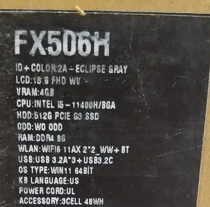 Asus TUF GAMING FX506H F15 لبتاب گیمینگ|رایانه همراه|تهران, شیخ هادی|دیوار