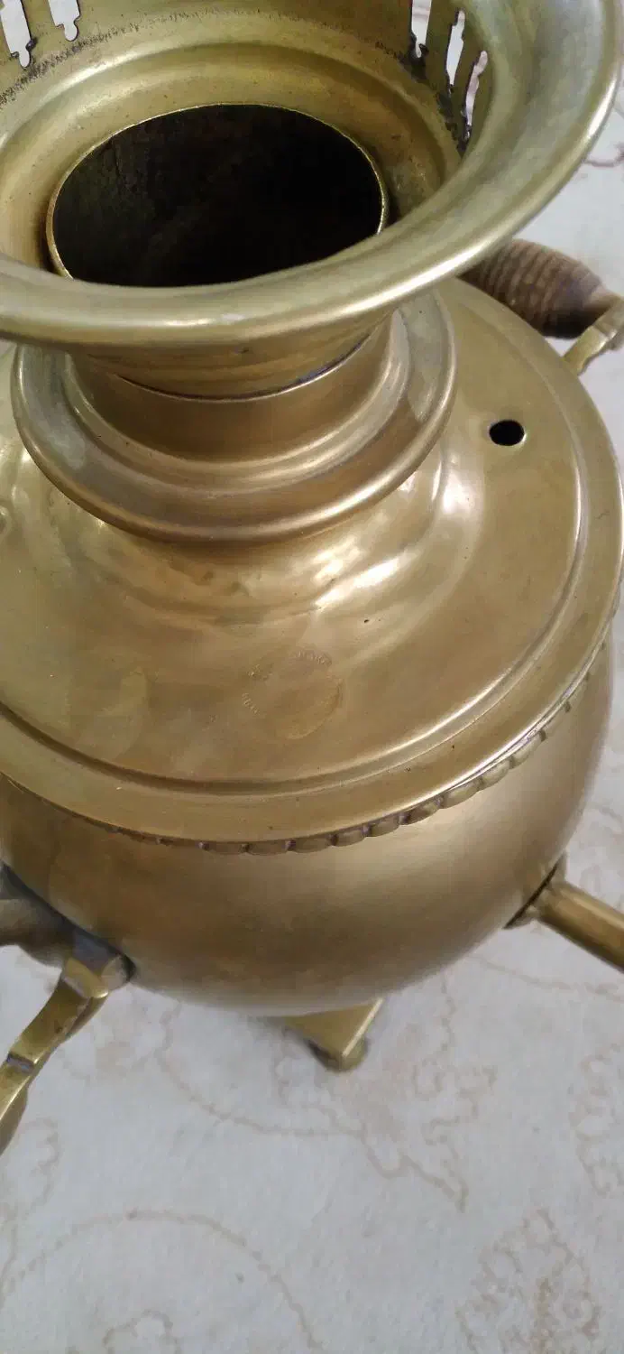 سماور زغالی نیکلای روس اصل ، ۲ لیتری مهردار|کلکسیون اشیاء عتیقه|ورامین, ورامین|دیوار