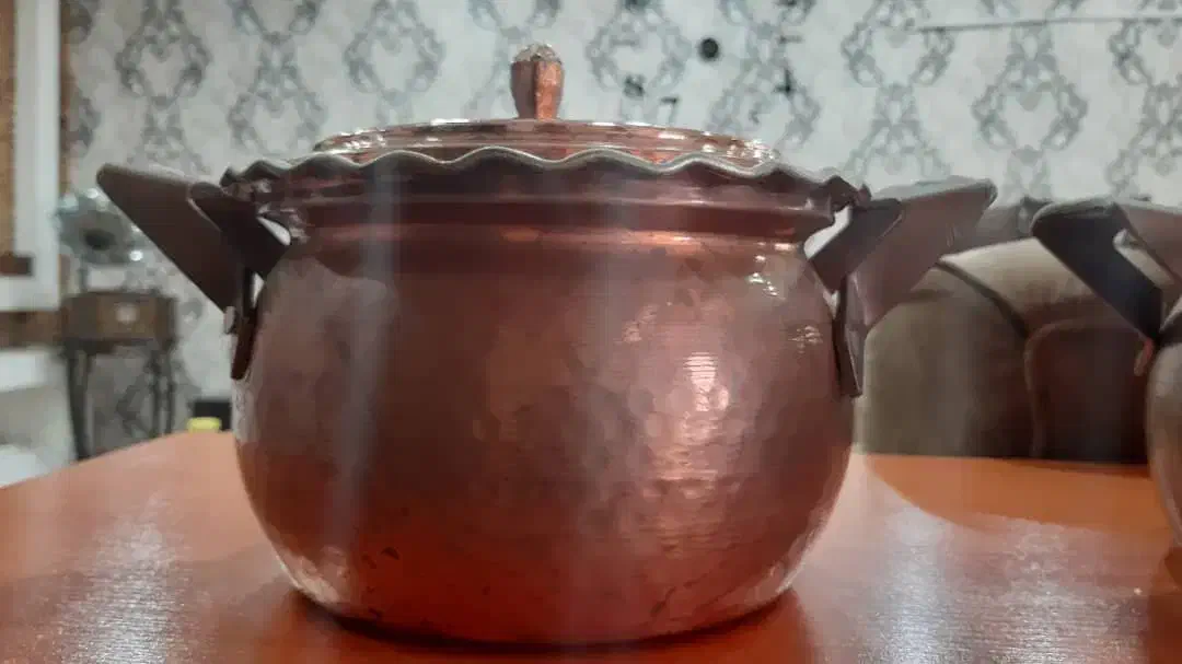 دو عدد قابلمه تمام مس|ظروف پخت‌وپز|اندیمشک, |دیوار