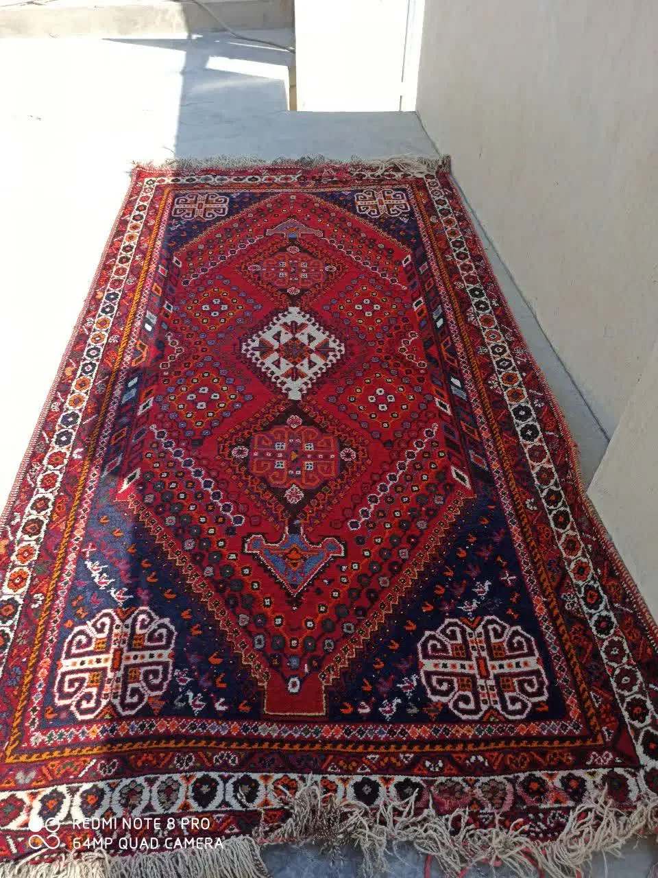 فرش دست بافت زمان قاجار|فرش|گله دار, |دیوار