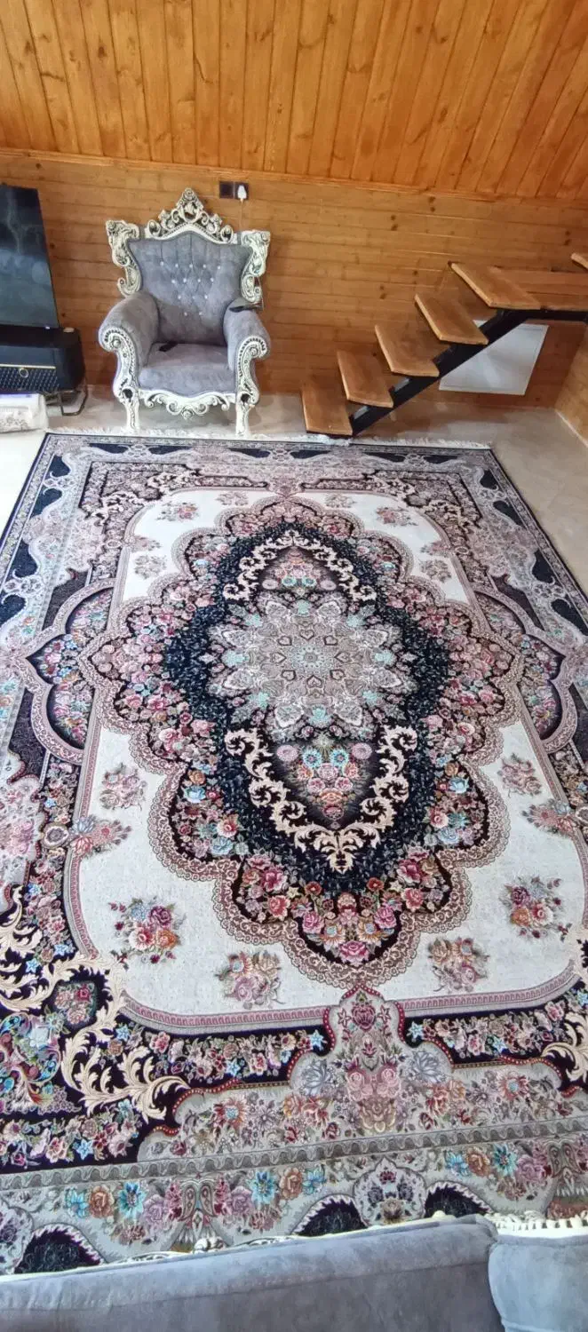 فرش بهشت سرمه ای 1200 شانه ۱۲ متری ۱۱ میلیون|فرش|ماسال, |دیوار