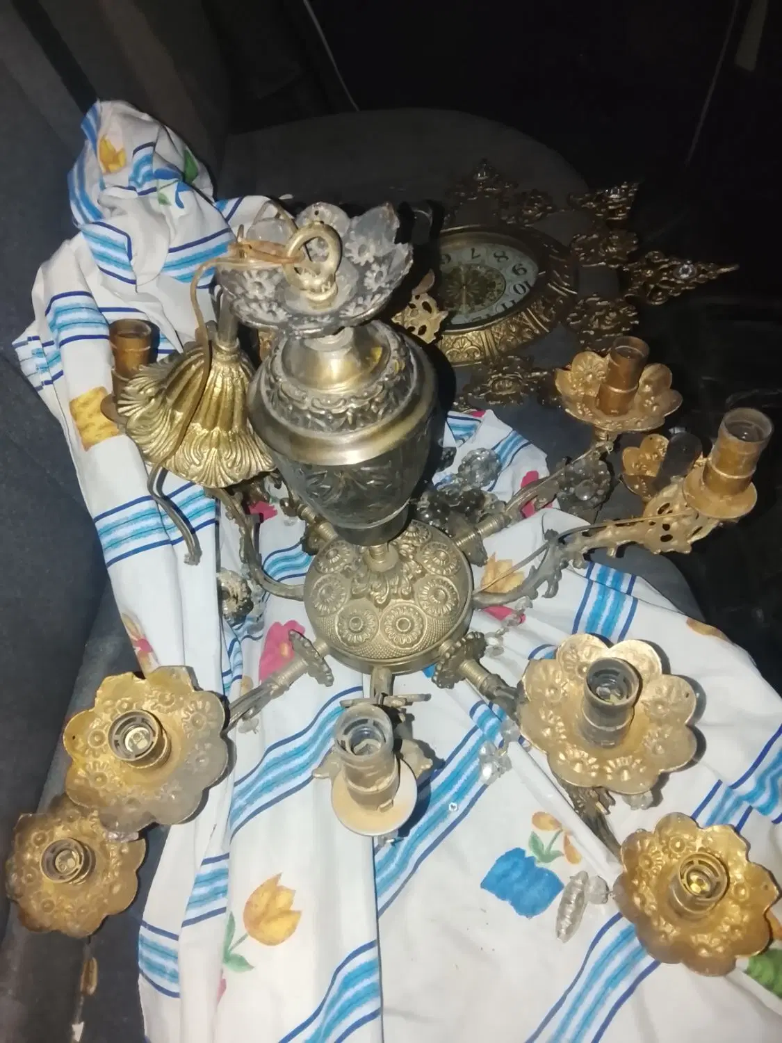 لوستر دوگل فوری نبودن جا...|لوستر و چراغ آویز|تبریز, |دیوار
