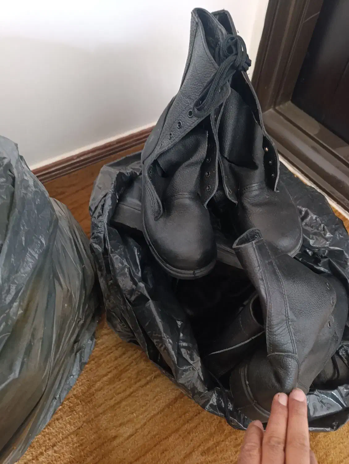 پوتین سربازی چرمی|کیف، کفش، کمربند|قزوین, |دیوار