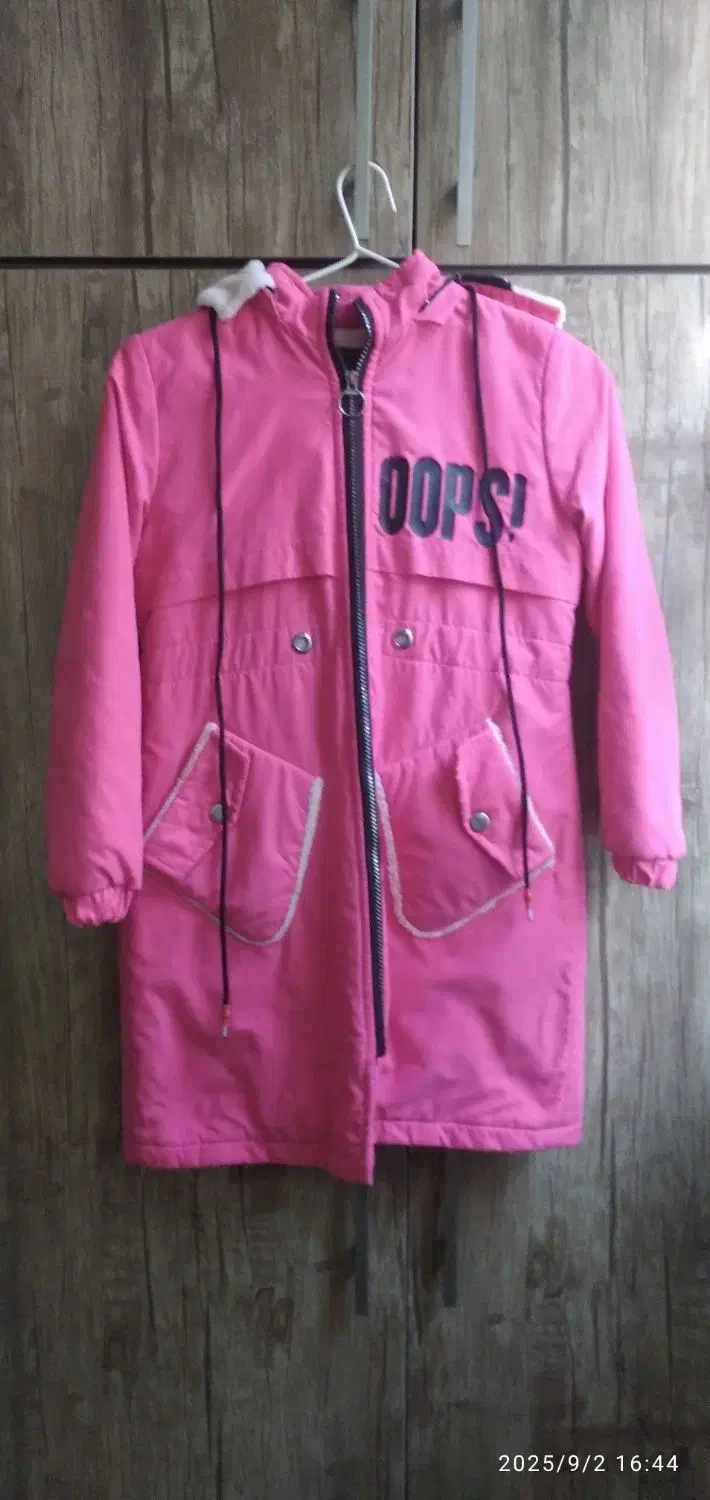 کاپشن دخترانه بسیار نو سایز 4|کفش و لباس بچه|مشهد, رضاییه|دیوار